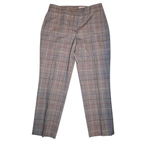 Lewit Women's Gray Plaid Trousers Size 12